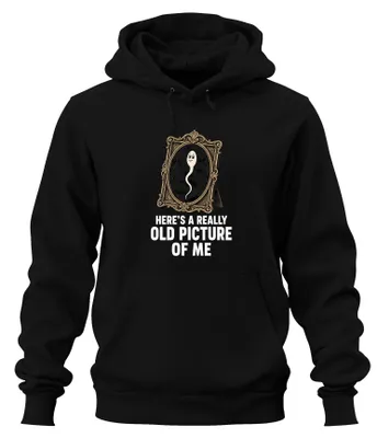 Immagine prodotto di Felpa con cappuccio "Ecco una foto molto vecchia di me", colore nero, taglia M