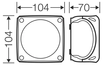 Immagine prodotto di HENSEL EX scatola di giunzione IP66 6qmm 104x104x70mm nero Kst
