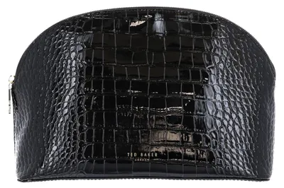 Immagine prodotto di Ted Baker borsa da toilette Valoris Croc Effect Large Washbag Black nero