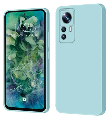 Produktbild von Hülle für Xiaomi 12T / 12T Pro Case Cover Bumper Smartphone Softgrip Schutzhülle Farbe: Hellblau