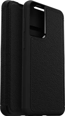 Produktbild von OtterBox Strada -  Samsung Galaxy S21 Hülle Echtes Leder Klapphülle MagSafe Kompatibel - Schwarz