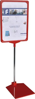 Zdjęcie produktu dla Tablica informacyjna / cenowa FRANKEN, DIN A3, czerwona