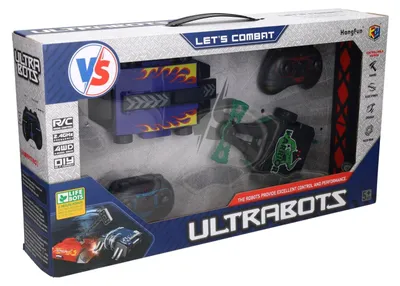 Image de Robots de combat télécommandés RC - Lot de 2 robots et arène