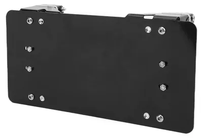Produktbild von Kennzeichenhalter Edelstahl Schwarz für PKW LKW Motorrad