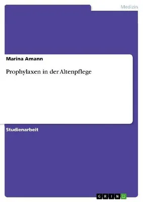 Produktbild von Prophylaxen in der Altenpflege