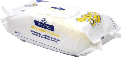 Produktbild von Desinfektionstücher Bacillol 30 Sensitive Tissues, 80 Tücher 9816931 (Pack à 80 Stück)