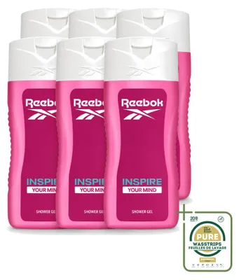 Produktbild von 6 x Reebok Inspire Your Mind Douchegel - 400 ml - Vorratspackung - 6 Stücke