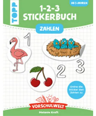 Zdjęcie produktu dla Vorschulwelt - Das 1-2-3-Stickerbuch