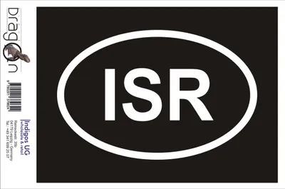 Produktbild von Aufkleber / Autoaufkleber - JDM / Die cut / Auto / OEM - Isräl ISR - 110x70 mm weiß - Heckscheibe / Heckscheibenaufkleber