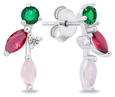 Immagine prodotto di Orecchini in argento con zirconi colorati EA776WRBW