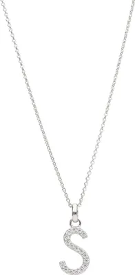 Produktbild von Kette Smart Jewel Buchstabe S mit Zirkonia Steine, Silber 925 Silber 45 cm