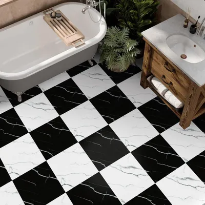 Obrázok produktu pre Podlahové obklady – vodotesné – podlahové nálepky – protišmykové – samolepiace – PVC – 10 kusov, 30x30 cm – podlahové nálepky