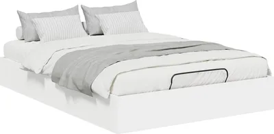 Obrázek produktu pro Ottoman postel Bílý 203 x 140 x 25 cm Dřevěný materiál