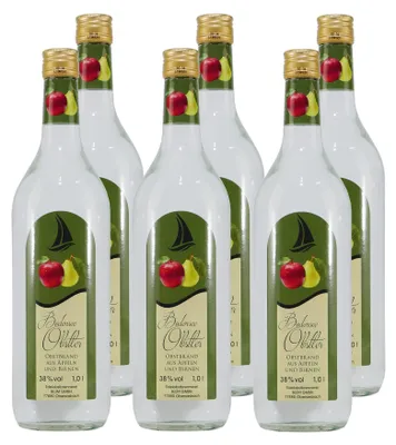 Produktbild von Bodensee Obstler (6 x 1,0L)