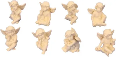 Produktbild von Dekofiguren 8 verschiedene kleine Engel Figuren je 3 cm Engelfigur