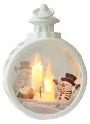 Image de Lanternne de Noël vintage avec lumière de bougie