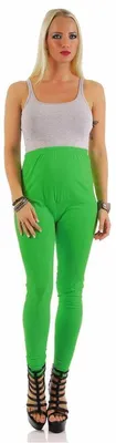 Produktbild von MAMA Umstands Leggings Baumwolle mit Taschen; Grün 3XL