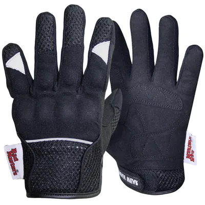 Produktbild von Motocross Motorradhandschuhe Biker Handschuhe Textilhandschuhe Schwarz, Größe:10=XL