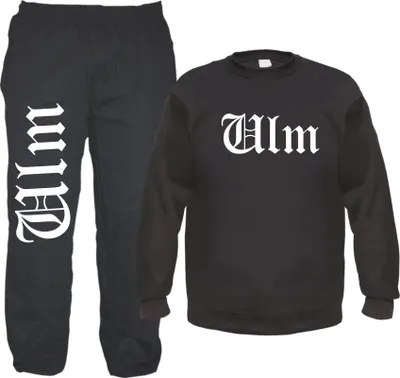 Produktbild von Ulm Jogginghose und Sweat im Set - Jogginganzug XL Schwarz