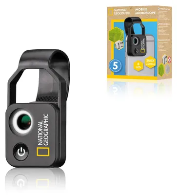 Obrázok produktu pre Prenosný mikroskop National Geographic 200x s CPL filtrom a LED osvetlením