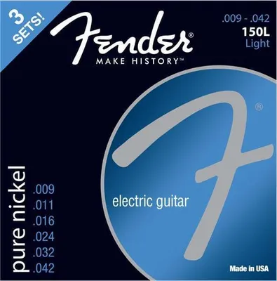 Produktbild von Fender 150L 9-42 3 Pack Saiten für E-Gitarre
