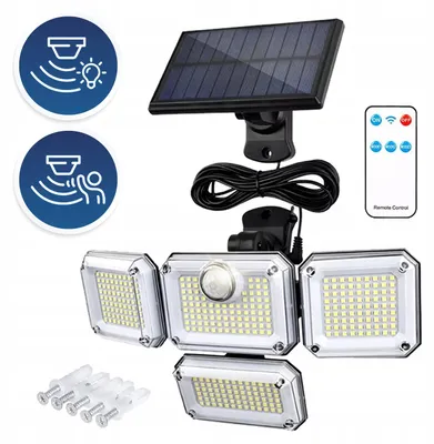Produktbild von Kobi LED Solar Strahler mit Bewegungsmelder, Kaltweiß, 6500K