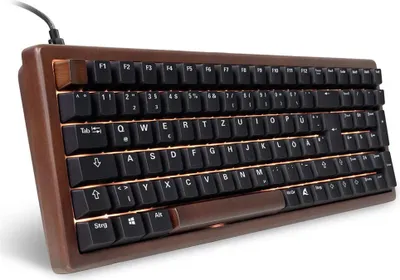 Obrázok produktu pre Sharkoon SGK50 S2, 96%, Kábel, USB, QWERTZ, RGB LED, Drevo