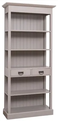 Produktbild von Casa Padrino Landhausstil Shabby Chic Schrank Antik Grau 91 x 39 x H. 197 cm - Landhausstil Esszimmer Schrank - Massivholz Möbel - Landhausstil Shabby Chic Möbel