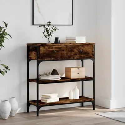 Produktbild von Möbel Konsolentisch Räuchereiche 72,5x25x75 cm Holzwerkstoff - Beistelltische &34499