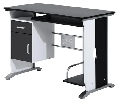 Produktbild von Computertisch, PC-Schreibtisch, Bš¹rom?bel, 100 x 52 x 75 cm, Holz