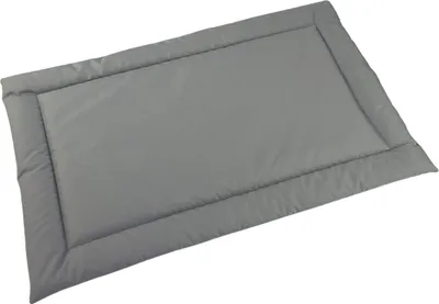 Obrázek produktu pro Voděodolné psí lůžko, rozměry 90 x 60 cm – odolné, snadno udržovatelné, z materiálu Codura, podložka pro malé, střední i velké psy, pro vnitřní i venkovní použití – barva – šedá