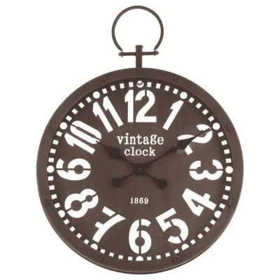 Produktbild von Runde Wanduhr Wohnzimmer Uhr Designuhr Arabische Ziffern Dekouhr Vintage Ø45cm