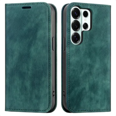 Imagen del producto de Funda tipo libro delgada para Samsung Galaxy S26 Ultra - Verde