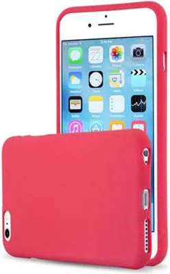 Produktbild von Cadorabo Schutzhülle für Apple iPhone 6 PLUS / 6S PLUS Hülle in Rot Handyhülle TPU Etui Cover Case