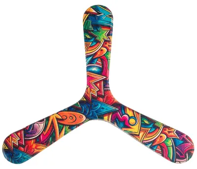 Obrázok produktu pre Bumerang pre ľavákov Wallaby Boomerang Urban WB006 Rainbow 24 cm