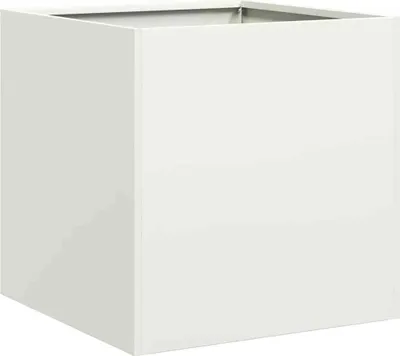Immagine prodotto di Fioriera Bianca 40x40x40 cm in Acciaio Laminato a Freddo