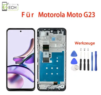 Produktbild von Für Motorola Moto G23 XT2333 LCD Display mit Rahmen Touchscreen
