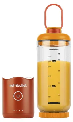Produktbild von NutriBullet NBP013OR, Tragbarer Mixer, 0,59 l, Eis-Crusher, Orange