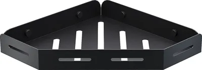 Produktbild von Duschablage ohne Bohren Duschregal Badezimmer Regal Badregal Duschkorb Bad Eckregal Schwarz 1 Stück aus Edelstahl