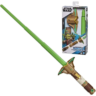 Produktbild von Star Wars Lightsaber Forge Yoda - grün ausfahrbar