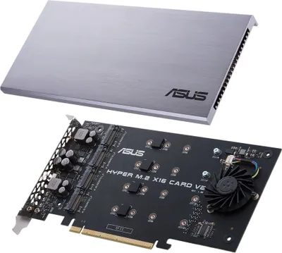 Obrázek produktu pro ASUS HYPER M.2 X16 CARD V2, PCIe, M.2, PCIe 3.0, 128 Gbit/s, 202 mm, 13 mm