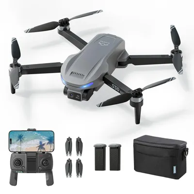 Produktbild von AMETA GPS FPV Drohne mit 4K Kamera, 50 Min Flugzeit, 500M Reichweite, 5G-WLAN-Bildübertragung, unter 249g, GPS-Positionierung, Auto Return, Follow Me