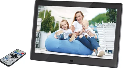 Obrázek produktu pro SENCOR SDF 1082 BK Digitální fotorámeček, displej 10,1" (25,7 cm) HD 1280×800 IPS, čtečka karet, podpora USB, zobrazení foto JPG, videa MPEG1-4, zvukový podkres MP3, dálkové ovládání
