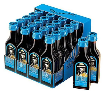 Image de Liqueur de réglisse Dirty Harry goût intense 20ml pack de 24