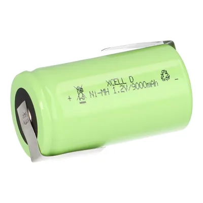 Zdjęcie produktu dla Akumulator mono XCell Flattop Ni-MH 1.2V 9000mAh D z przylutowanym znacznikiem Z