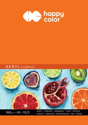 Zdjęcie produktu dla Happy Color Blok do akryli A5 10 arkuszy