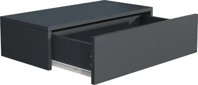 Immagine prodotto di Mobile notturno | Cassetto da parete | Pannello da parete | Comodino | Dimensioni ca. H. 15 x W. 60 x D. 30 cm - Usal M 60 cm