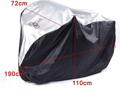 Productafbeelding van Waterdichte beschermhoes voor twee fietsen - Fietsafdekking 200 x 75 x 110 cm