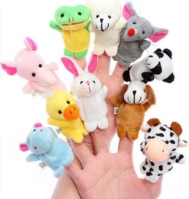 Image de CHPN - Marionnettes à doigts - Marionnettes - Marionnette à doigts - Théâtre de marionnettes - Jeu de rôle - Marionnettes à doigts - Adorables figurines à doigts - 10 pièces - Cadeau - Fête pour enfants