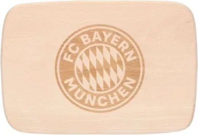 Immagine prodotto di FC Bayern 34960 Tagliere in legno, 21,5 x 14,9 cm